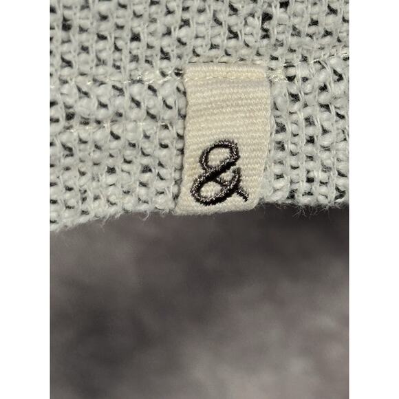 Lou & Grey Womens‎ LG Soft Gray/Wt Pullover Hoodie Comfy Relaxed PREOWNED EUC - Picture 6 of 8